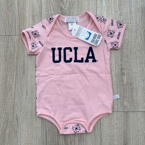 UCLA Bruins Bear Infant Baby Bodysuit Pink Blue Size 6 Months NEW